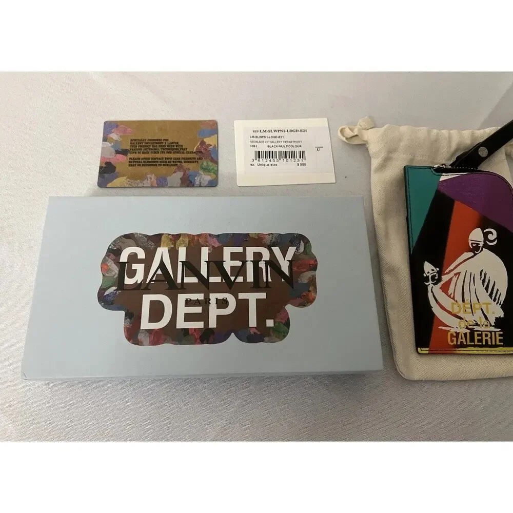 NIB Lanvin x Gallery Dept. Card Holder Lanyard Mother & Daughter Wallet $550.00